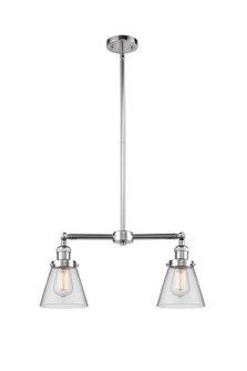 Franklin Restoration Two Light Island Pendant in Polished Chrome (405|209PCG62)