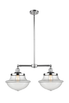 Franklin Restoration Two Light Island Pendant in Polished Chrome (405|209PCG542)
