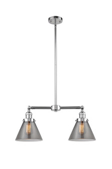 Franklin Restoration Two Light Island Pendant in Polished Chrome (405|209PCG43)