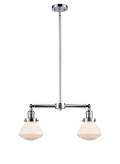 Franklin Restoration Two Light Island Pendant in Polished Chrome (405|209PCG321)