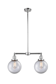 Franklin Restoration Two Light Island Pendant in Polished Chrome (405|209PCG2028)