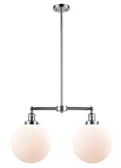 Franklin Restoration Two Light Island Pendant in Polished Chrome (405|209PCG20110)