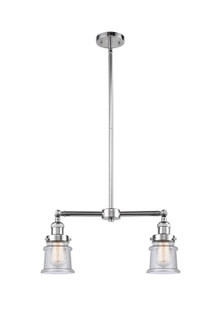 Franklin Restoration Two Light Island Pendant in Polished Chrome (405|209PCG184S)
