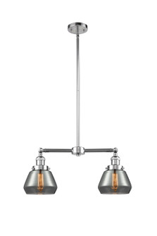 Franklin Restoration Two Light Island Pendant in Polished Chrome (405|209PCG173)