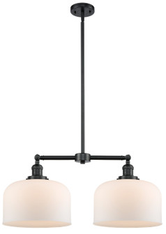 Franklin Restoration Two Light Island Pendant in Oil Rubbed Bronze (405|209OBG71L)