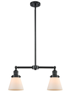 Franklin Restoration Two Light Island Pendant in Oil Rubbed Bronze (405|209OBG61)