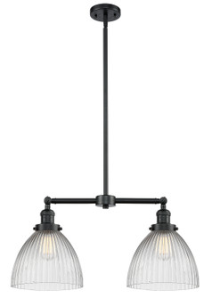 Franklin Restoration Two Light Island Pendant in Oil Rubbed Bronze (405|209OBG222)