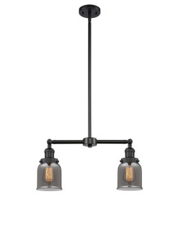 Franklin Restoration Two Light Island Pendant in Matte Black (405|209BKG53)