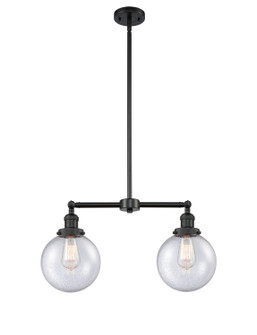 Franklin Restoration LED Island Pendant in Matte Black (405|209BKG2048LED)