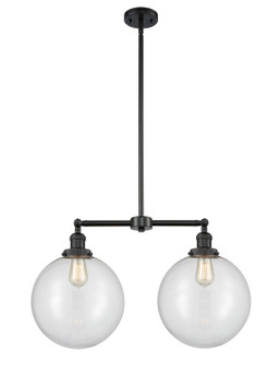 Franklin Restoration LED Island Pendant in Matte Black (405|209BKG20212LED)