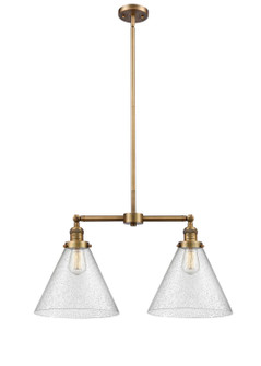 Franklin Restoration LED Island Pendant in Brushed Brass (405|209BBG44L)