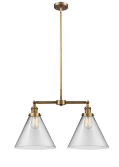 Franklin Restoration LED Island Pendant in Brushed Brass (405|209BBG42LLED)