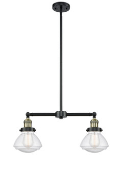 Franklin Restoration LED Island Pendant in Black Antique Brass (405|209BABG324LED)