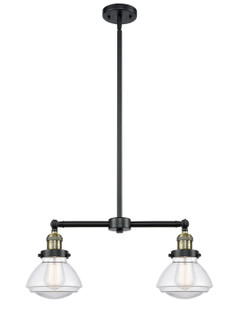 Franklin Restoration LED Island Pendant in Black Antique Brass (405|209BABG322LED)