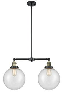 Franklin Restoration LED Island Pendant in Black Antique Brass (405|209BABG20410LED)
