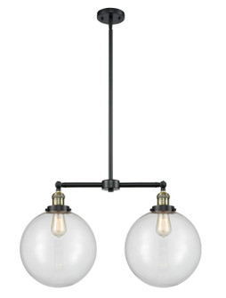 Franklin Restoration LED Island Pendant in Black Antique Brass (405|209BABG20212LED)