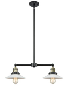 Franklin Restoration LED Island Pendant in Black Antique Brass (405|209BABG1LED)