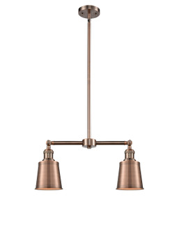 Franklin Restoration Two Light Island Pendant in Antique Copper (405|209ACM9AC)