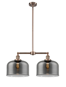 Franklin Restoration Two Light Island Pendant in Antique Copper (405|209ACG73L)