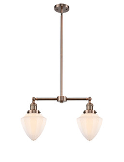 Franklin Restoration LED Island Pendant in Antique Copper (405|209ACG6617LED)