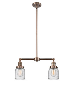 Franklin Restoration Two Light Island Pendant in Antique Copper (405|209ACG54)