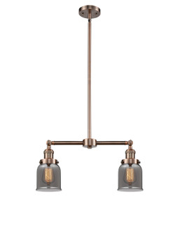 Franklin Restoration Two Light Island Pendant in Antique Copper (405|209ACG53)