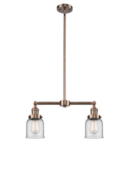 Franklin Restoration Two Light Island Pendant in Antique Copper (405|209ACG52)
