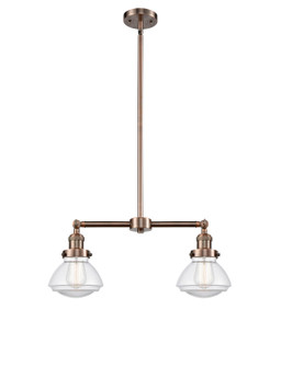 Franklin Restoration LED Island Pendant in Antique Copper (405|209ACG322LED)