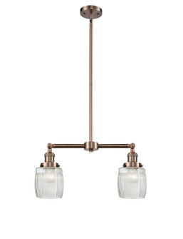 Franklin Restoration LED Island Pendant in Antique Copper (405|209ACG302LED)