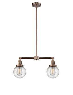 Franklin Restoration LED Island Pendant in Antique Copper (405|209ACG2046LED)