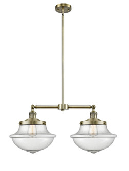 Franklin Restoration LED Island Pendant in Antique Brass (405|209ABG544LED)