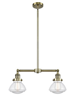 Franklin Restoration LED Island Pendant in Antique Brass (405|209ABG322LED)