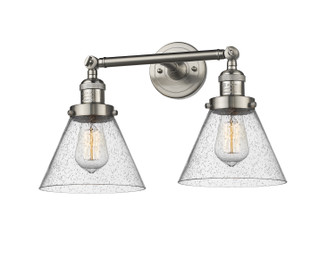 Franklin Restoration Two Light Bath Vanity in Brushed Satin Nickel (405|208SNG44)