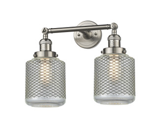 Franklin Restoration Two Light Bath Vanity in Brushed Satin Nickel (405|208SNG262)