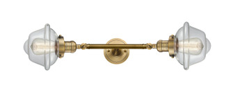 Franklin Restoration Two Light Bath Vanity in Brushed Brass (405|208LBBG532)