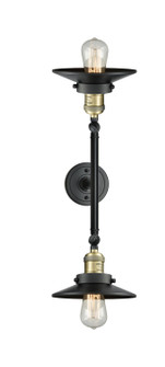 Franklin Restoration LED Bath Vanity in Black Antique Brass (405|208LBABM6LED)