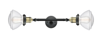 Franklin Restoration Two Light Bath Vanity in Black Antique Brass (405|208LBABG324)