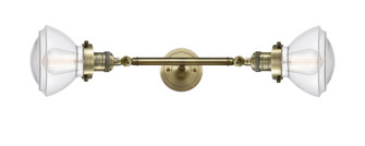 Franklin Restoration Two Light Bath Vanity in Antique Brass (405|208LABG322)
