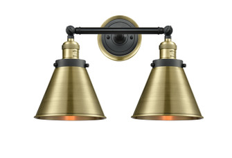 Franklin Restoration Two Light Bath Vanity in Black Antique Brass (405|208BPBABABM13AB)