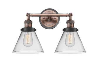 Franklin Restoration Two Light Bath Vanity in Antique Copper (405|208BPACBKG42)