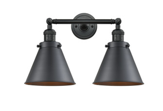 Franklin Restoration Two Light Bath Vanity in Matte Black (405|208BKM13BK)