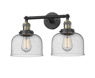 Franklin Restoration Two Light Bath Vanity in Black Antique Brass (405|208BABG74)