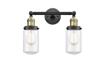 Franklin Restoration Two Light Bath Vanity in Black Antique Brass (405|208BABG312)