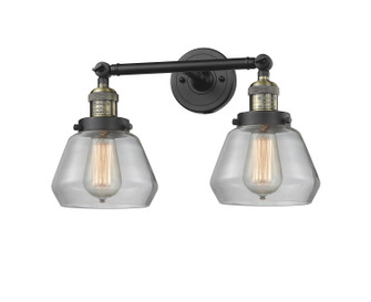 Franklin Restoration Two Light Bath Vanity in Black Antique Brass (405|208BABG172)