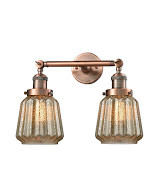 Franklin Restoration Two Light Bath Vanity in Antique Copper (405|208ACG146)