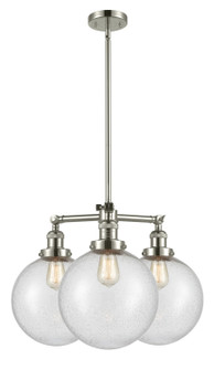 Franklin Restoration Three Light Chandelier in Polished Nickel (405|207PNG20410)