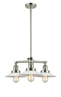 Franklin Restoration Three Light Chandelier in Polished Nickel (405|207PNG1)