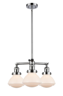 Franklin Restoration Three Light Chandelier in Polished Chrome (405|207PCG321)