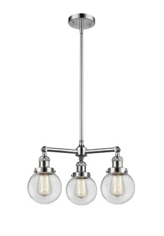 Franklin Restoration Three Light Chandelier in Polished Chrome (405|207PCG2026)