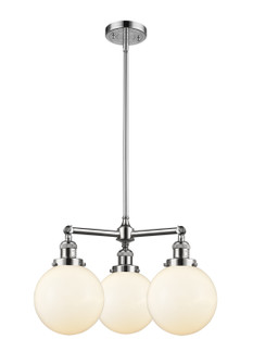 Franklin Restoration Three Light Chandelier in Polished Chrome (405|207PCG2018)